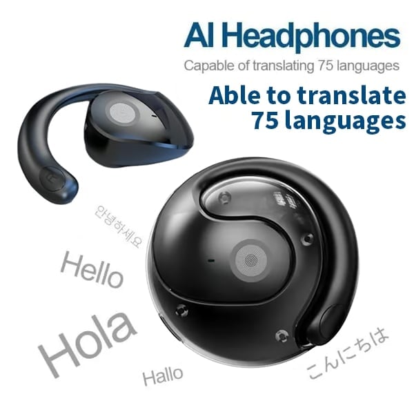🏆LAST DAY SALE 60% OFF⏰AI Translation T26 Pro Wireless Bluetooth Translation Earbuds
